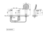 Смеситель для ванны D&K Berlin Technische (DA1434915)