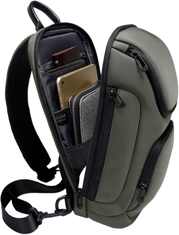 Картинка рюкзак однолямочный Bange BG-7565 Green - 2