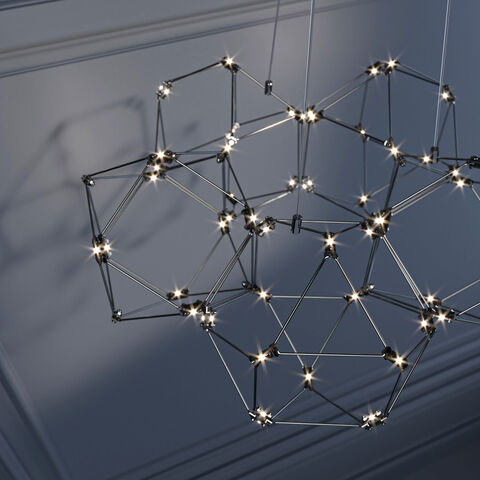 Подвесной светодиодный светильник Uma 90169/5 черный жемчуг