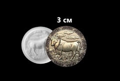 Силиконовый молд Знак зодиака Телец 3 см
