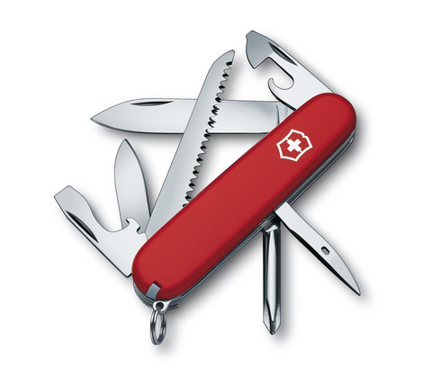 Складной нож Victorinox Hiker (1.4613) 91 мм., 13 функций, красный - Wenger-Victorinox.Ru