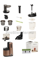 Соковыжималка Hurom Alpha Plus HZ-LBE19 Металл, шоколадный