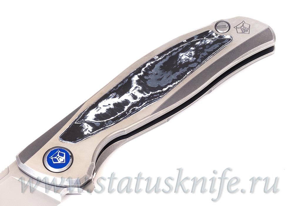 Нож Широгоров Флиппер F95NL 3M M390 CF WHITE STORM MRBS