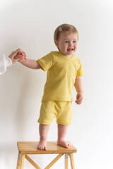 Комплект шорты и футболка (банановый)