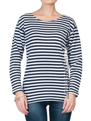 Одежда в морском стиле - Магазин тельняшек.ру 8-800-700-93-18Тельняшка женская приталенная в Магазине тельняшек