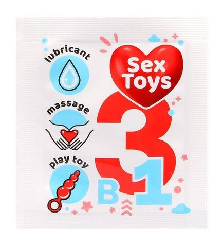 Гель-лубрикант на водной основе Sex Toys - 4 гр. - Биоритм Одноразовая упаковка LB-55145t