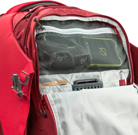 Картинка рюкзак для путешествий Osprey Porter 46 Diablo Red - 6