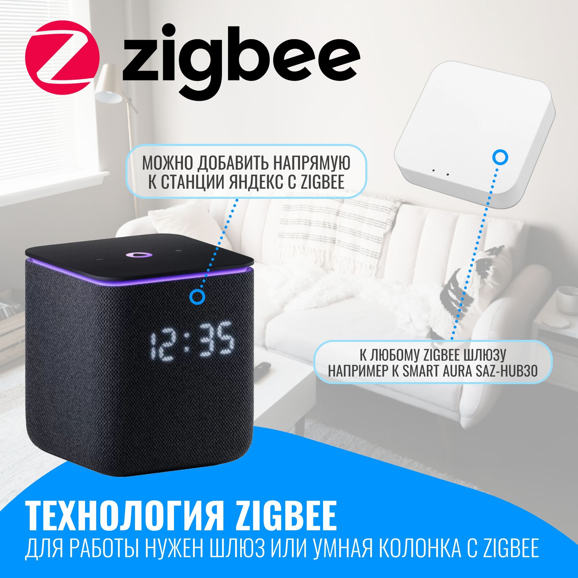 Умное ZigBee реле Smart Aura. Работает с Алисой, Марусей, Салют – купить за  1 090 ₽