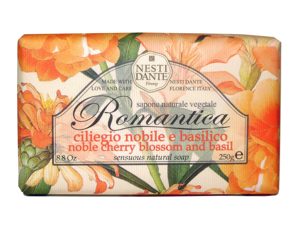 ROMANTICA Noble Cherry Blossom & Basil / Вишневый цвет и базилик мыло 250 гр