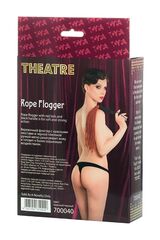 Красно-черный флоггер из веревки TOYFA Theatre - 48,5 см. - 
