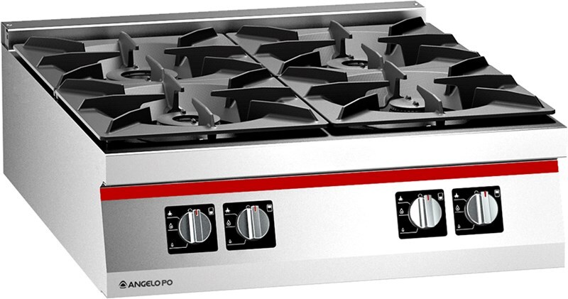 Плита газовая 4 горелки Angelo Po 1T0FAA