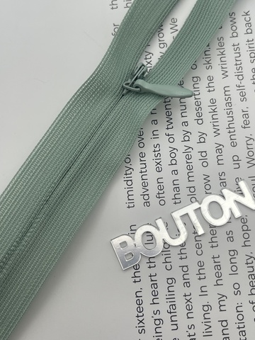 Молния Riri потайная неразъемная цвет мятно-серый 2712