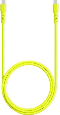 Кабель TTEC USB-C - USB-C 60W PD/QC Fast Charging/Data Cable, неоновый желтый