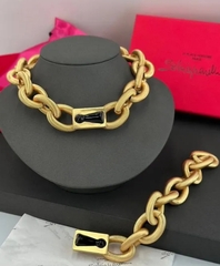 Колье-цепь объемное в стиле Schiaparelli