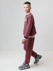 брюки  для мальчика  КР 400837/коричневый 1614 к634
