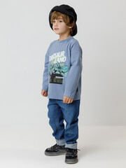 лонгслив  для мальчика  КР 302256/синий 3926 к614