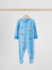 Комбинезон / Cлип для малышей Next AW3-062, 3 шт., Синий, Светло-зеленый