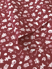 Ткань бязь плательная, рис. "Новогодний рисунок", ширина 150 см, арт. 582