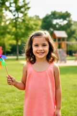 Майка "Dagi" для девочки 9-10 лет, цвет оранжевый