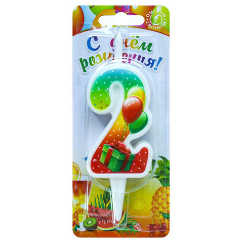 Свеча-цифра тортовая 