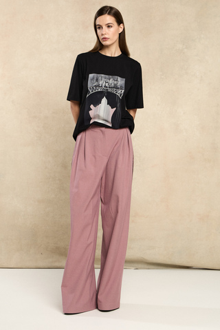 Футболка женская с рисунком на шелке Мосты