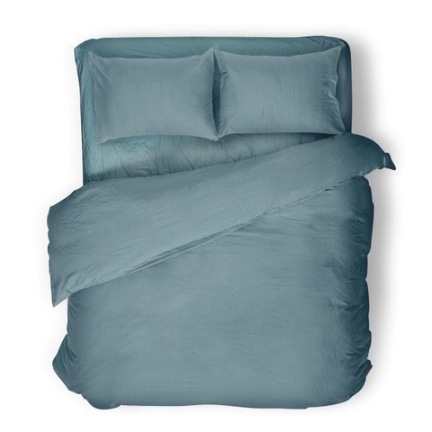 Комплект постельного белья 2 спальный Евро-стандарт LAGOON, хлопок-лён