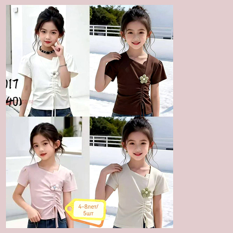 Футболка хлопок д (4-8) 260226-XL9083