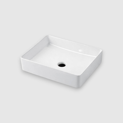Раковина накладная прямоугольная 470x360x110 мм QTRO47 23509 белый