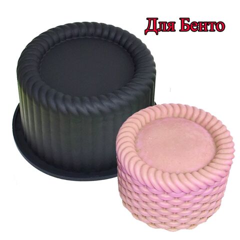 Силиконовая форма для муссового мини торта (бенто) «Корзина»