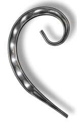 кованый элемент запятая с декором 230х100