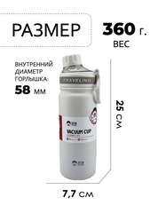 Термофляга Skully Dkadi KD7106-0.68 white - 2