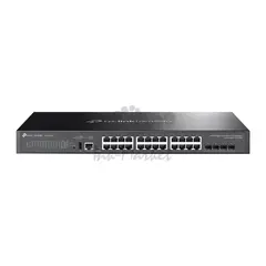 TP-Link SG5428X Omada 24-портовый гигабитный стекируемый управляемый коммутатор уровня L3, 24х1 Гбит/с, SFP+ 4х10 Гбит/с