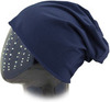 Картинка шапка-бини Skully Wear beanie cotton navy - 5