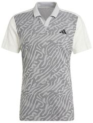 Теннисное поло Adidas Tennis Airchill Pro Freelift Poloshirt - grey two/black/off white