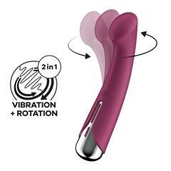 Сливовый вибратор для G-точки Spinning G-Spot 1 - 17 см. - 