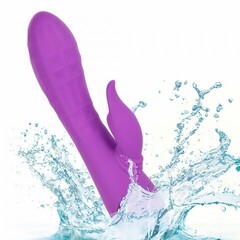 Вибромассажер-кролик CalExotics California Dreaming Valley Vamp с ритмичным стимулятором (12.75x3.75 см)