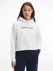 Женская толстовка Tommy Hilfiger Regular Graphic Hood - ecru