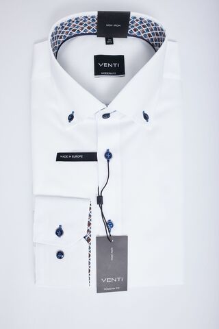 VENTI Modern FIT Сорочка -шведка с технологией Non-Iron