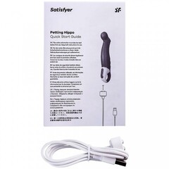 Вибратор для точки G Satisfyer Vibes Petting Hippo, 23 см