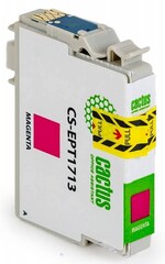 Картридж струйный Cactus CS-EPT1713 17XL пурпурный (10мл) для Epson XP-33, 103, 203, 207, 303, 306, 403, 406