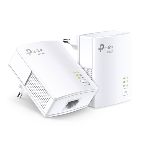 Адаптер Powerline TP-LINK TL-PA7017 KIT AV1000 Комплект гигабитных адаптеров Powerline, два устройства в комплекте (089054)