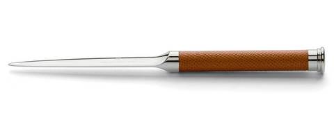 Нож для писем Graf von Faber-Castell рукоятка коричневая кожа