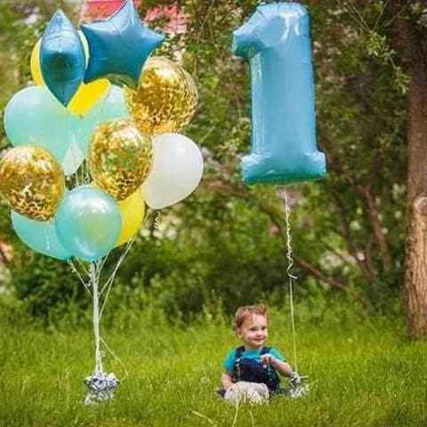 воздушные шары на день рождения мальчику 1 год , гелиевые шары на годик мальчику