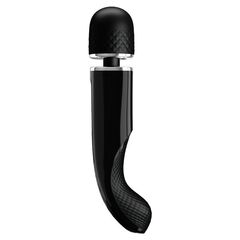 Черный вибратор-жезл Charming Massager Plus - 29 см. - 