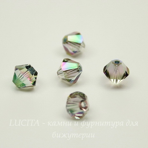 5328 Бусина - биконус Сваровски Crystal Paradise Shine 6 мм, 5 штук
