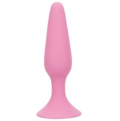 Розовая анальная пробка BEAUTIFUL BEHIND SILICONE BUTT PLUG - 11,4 см. - 
