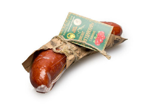 Сервелат "Онгудайский" с клюквой~250г