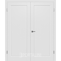 Купить Двустворчатая дверь эмаль VFD Porta Polar белая глухая