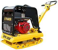 Виброплита реверсивная TRAKER CPC-350-H гидравлика - [330 кг / 45 кН / Honda GX390]