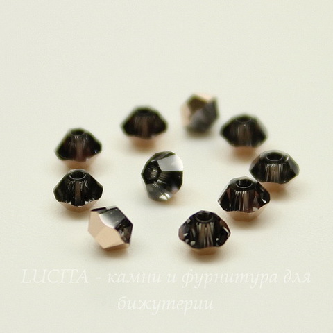 5328 Бусина - биконус Сваровски Crystal Rose Gold 3 мм, 10 штук
